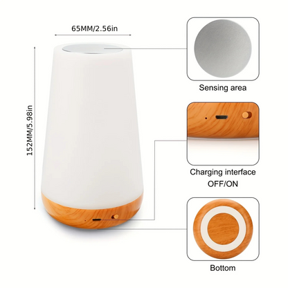 LumiTouch™ Color Changing Night Light with Touch Control for Sleep and Mood