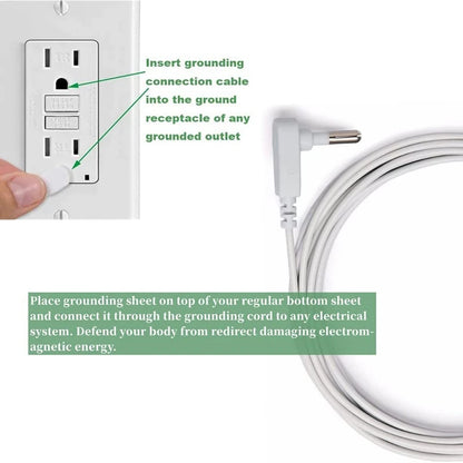 GroundingFlow™ Earthing Bed Sheet for Better Sleep & Wellness